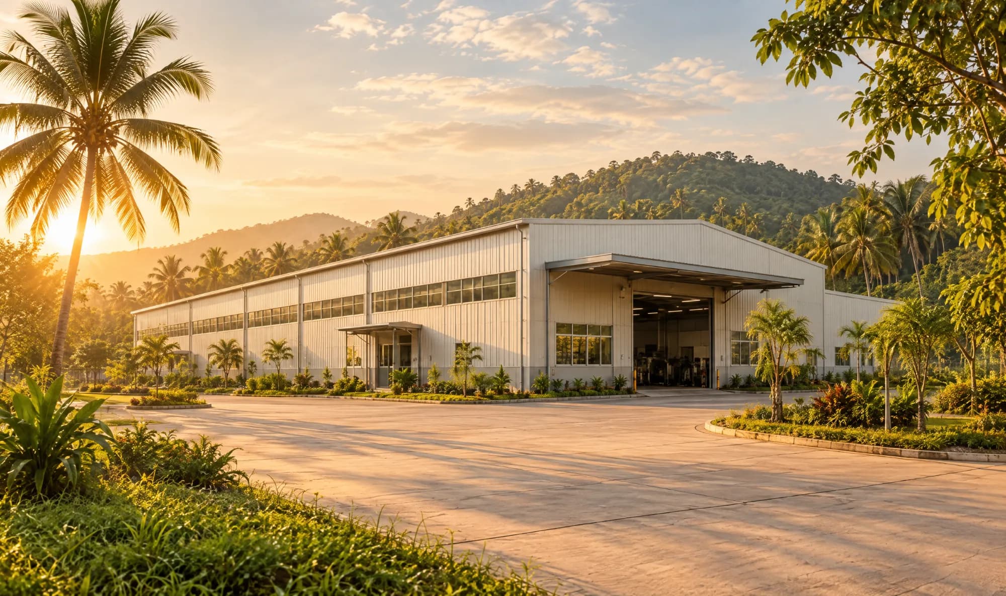 Illustration — a plant building